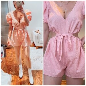 LOVERS + FRIENDS Revolve Pink Romper